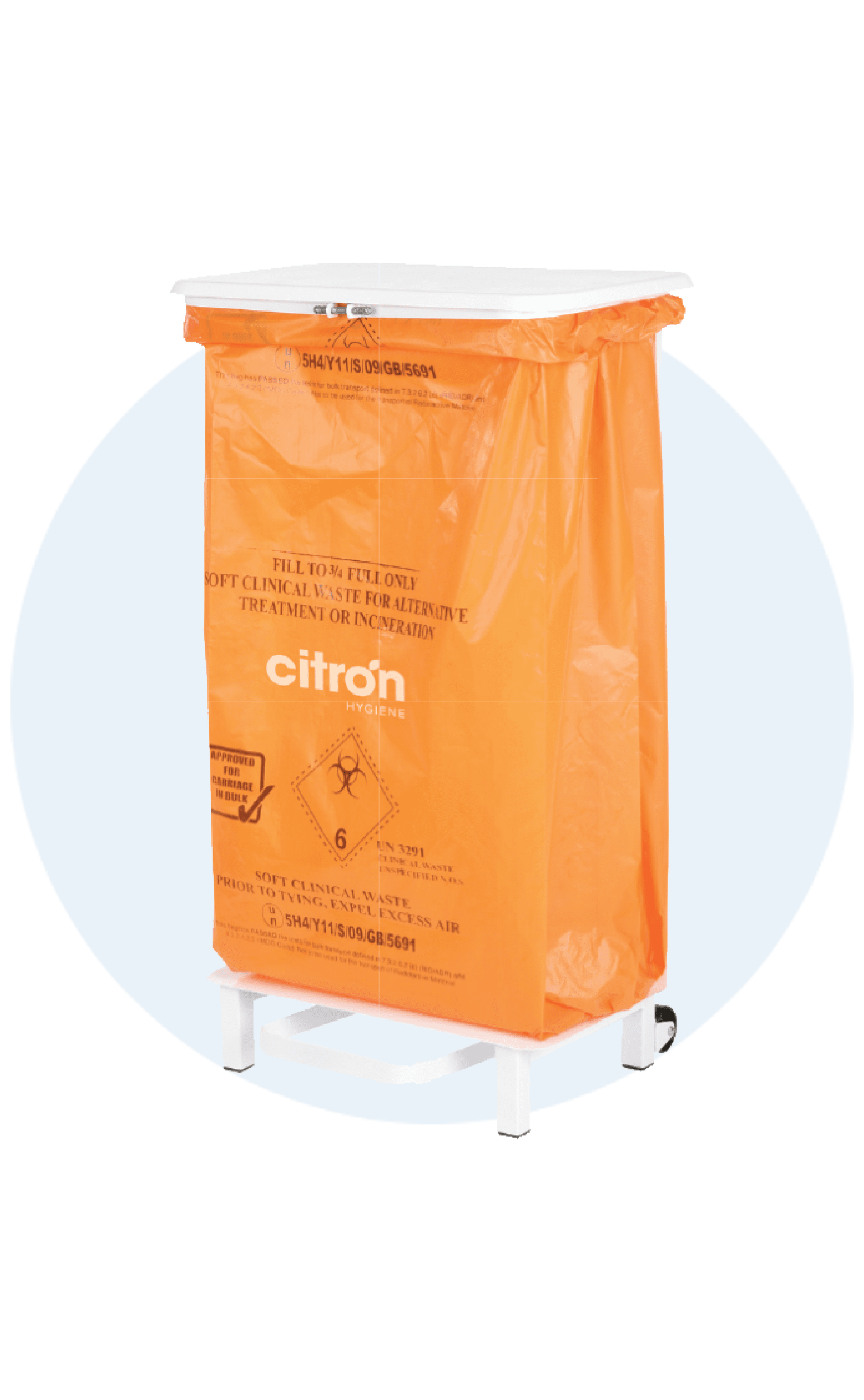 Orange Soft Clinical Waste Bag