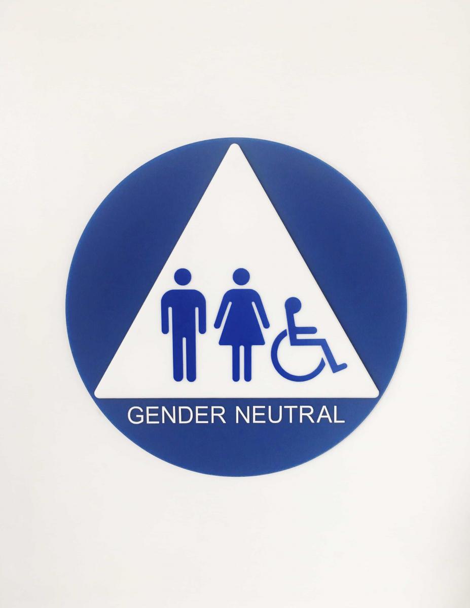 Gender neutral toilet sign