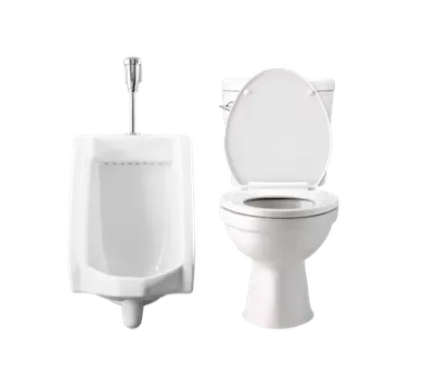 urinal and toilet